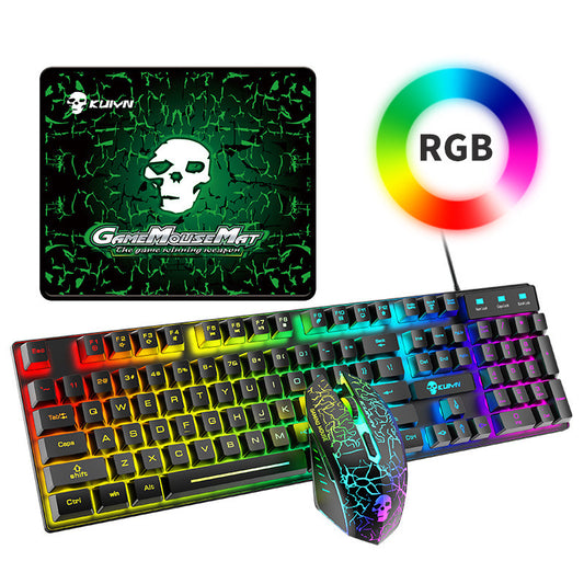 Kuiying T6RGB Gaming Keyboard & Mouse Set: Luminous Lights & Precision Performance